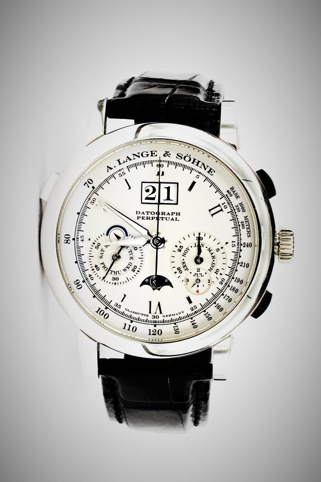 A. Lange & Söhne Chronograph mit weißem Zifferblatt